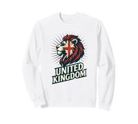Drapeau du Royaume-Uni Lion Retro British Pride Souvenir Design Sweatshirt