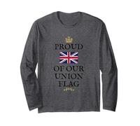 Drapeau du Royaume-Uni Pride Patrons Britanniques Manche Longue