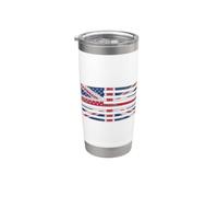 Drapeau du Royaume-Uni Union Jack Gobelet isotherme en acier inoxydable double paroi
