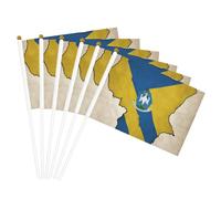 Drapeau du Rwanda Map02 - Mât de drapeau portable - Pour décoration d'événements - Utilisation polyvalente - Activités de groupe