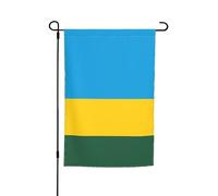 Drapeau du Rwanda pour décoration de jardin, design durable et élégant pour toutes les saisons, convient pour terrasse, balcon, pelouse