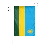 Drapeau du Rwanda pour jardin 30 x 45 cm vertical double face ferme vacances