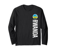 Drapeau du Rwanda Vertical Manche Longue