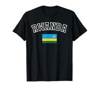 Drapeau du Rwanda Vintage Vieilli Motif Patrimoine rétro T-Shirt