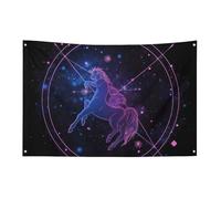 Drapeau du Sagittaire 152,4 x 243,8 cm - Ne se décolore pas - Drapeau de bienvenue pour jardin, cour, maison - Décoration d'intérieur et d'extérieur