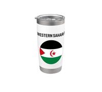 Drapeau du Sahara Occidental Moderne Gobelet isotherme en acier inoxydable double paroi