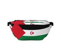 Drapeau du Sahara occidental Sac banane polyvalent léger respirant et réglable pour voyage, cyclisme et utilisation quotidienne