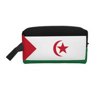 Drapeau du Sahara Occidental - Trousse de toilette de voyage multifonctionnelle - Sac de rangement quotidien et fitness pour cosmétiques, papeterie et plus encore