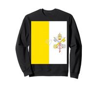 Drapeau du Saint-Siège Vatican Cœur Fière Église catholique chrétienne Sweatshirt