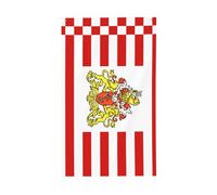 Drapeau du Sénat de Brême. Drapeau décoratif d'extérieur 0,9 x 1,5 m, bannière verticale en polyester. Convient pour une utilisation en extérieur