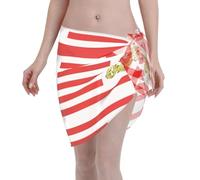 Drapeau du Sénat de Brême - Léger et respirant - En mousseline de soie - Protection solaire polyvalente - Convient pour les vacances des femmes - Noir - Taille unique