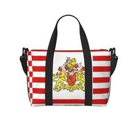 Drapeau du Sénat de Brême - Sac de voyage à bandoulière pour femme - Style décontracté - Avec fermeture éclair - Convient pour le travail, les voyages, le fitness, les voyages