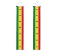 Drapeau du Sénégal 2025 Bannière de porche de remise de diplôme Décorations de félicitations Fournitures de fête Panneau de porche