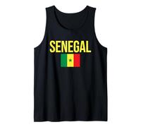 Drapeau du Sénégal Dakar de l'Afrique de l'Ouest Débardeur