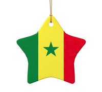 Drapeau du Sénégal Décoration de Noël - Décoration de sapin de Noël, cadeau festif, cadeau pour les amis
