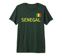 Drapeau du Sénégal Fierté Nationale et Couleurs T-Shirt Haut de Gamme