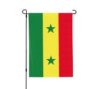 Drapeau du Sénégal Impression Yard Jardin Bannière Polyester Double Face Drapeau Extérieur Moderne Vacances Extérieur Cadeau