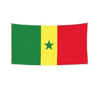 Drapeau du Sénégal imprimé pour décoration de fêtes d'intérieur ou d'extérieur