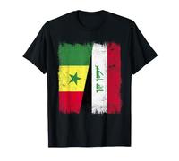 Drapeau du Sénégal Irak | Racines irakiennes sénégalaises T-Shirt