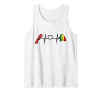 Drapeau du Sénégal Maroc Sénégalais Marocain Battement de Cœur Débardeur