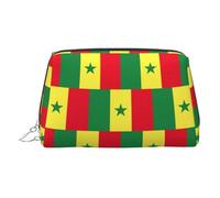 Drapeau du Sénégal Organiseur de maquillage portable pour femme, Argenté., Taille unique, Trousse de toilette