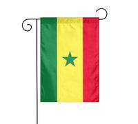 Drapeau du Sénégal - Petit drapeau de Noël - Double face - Décoration de pelouse de Noël pour l'extérieur de la cour