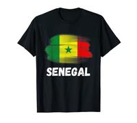 Drapeau du Sénégal Pride rétro avec drapeau sénégalais assorti à la famille T-Shirt