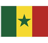 DRAPEAU DU SENEGAL. QUALITÉ SATIN PREMIUM 120 GRMS. DIMENSION 150X90 CM