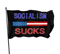 Drapeau du socialisme nul 3x5 pieds Bannière Affiche Toile de fond décorative Décoration murale Polyester S'applique au jardin Cour Maison Dindoor Extérieur