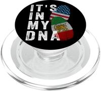 Drapeau du Soleil du Lion iranien, Drapeau iranien, Drapeau des États-Unis, C'est dans Mon ADN PopSockets PopGrip pour MagSafe