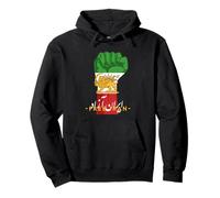 Drapeau du Soleil Lion de l'Iran, Iran, Calligraphie farsi Sweat à Capuche