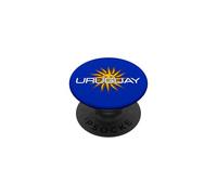 Drapeau du Soleil uruguayen Sol de Mayo PopSockets PopGrip Adhésif