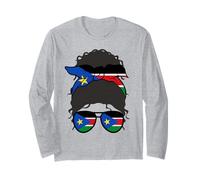 Drapeau du Soudan du Sud - Fille - Femme fière Manche Longue