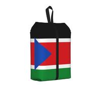 Drapeau du Soudan du Sud Sac à Chaussures pour Voyage Imperméable Organisateur de Chaussures pour Valise 3 en 1 Pochette de Rangement pour Gym Trainer