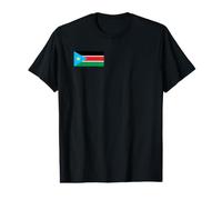 Drapeau du Soudan du Sud Soudan T-Shirt Graphique avec Valeur
