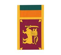 Drapeau du Sri Lanka. Drapeau décoratif d'extérieur 0,9 x 1,5 m, bannière verticale en polyester