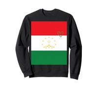 Drapeau du Tadjikistan - Cœur du Tadjikistan - Fête Nationale du Patrimoine Fier Sweatshirt