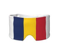 Drapeau du Tchad - Bandeau de sommeil - Masque rembourré - Cache-oreilles réglable - Pour une relaxation profonde
