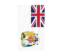 Drapeau du Territoire britannique de l'Antarctique pour cour, maison, bannière de vœux avec œillets, décoration d'intérieur et d'extérieur