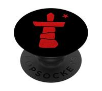 Drapeau du Territoire du Nunavut Croix du Nord du Canada PopSockets PopGrip Adhésif