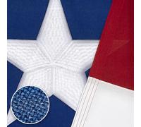 Drapeau du Texas - 1,2 x 1,8 m - Série indéchirable pour extérieur - Fabriqué aux États-Unis - Polyester filé super résistant à la décoloration - Drapeaux d'extérieur TX brodés - Rayures cousues -