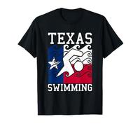 Drapeau du Texas, équipe de Natation, Nageur Texan, État américain T-Shirt