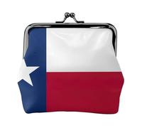 Drapeau du Texas Petit portefeuille pour femme, porte-monnaie pour femme, petit portefeuille pour femme, avec fermeture éclair et fermeture à baiser, noir, taille unique, art déco, Noir , Taille