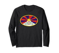 Drapeau du Tibet Ovale Manche Longue