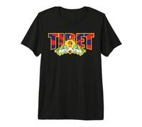 Drapeau du Tibet T-Shirt Haut de Gamme
