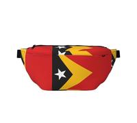 Drapeau du Timor-Leste Sac banane élégant - Pochette de voyage polyvalente et compacte pour un rangement mains libres, noir, One Size