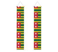 Drapeau du Togo - Bannière de décoration de fête de remise de diplôme - Convient pour une utilisation en intérieur et en extérieur, un incontournable pour célébrer la remise de diplôme
