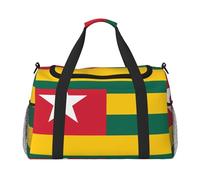 Drapeau du Togo. C'est un sac de voyage à main avec une grande capacité et multifonctionnel, un incontournable pour les voyages en plein air