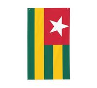 Drapeau du Togo - Drapeau décoratif d'extérieur - 0,9 x 1,5 m - Bannière verticale en polyester