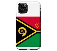 Drapeau du Vanuatu Ni-Vanuatu Cœur Fier Patrimoine fête Nationale Coque pour iPhone 11 Pro